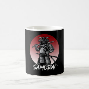 Mug Parfait Samurai rétro honoré - noir et blanc