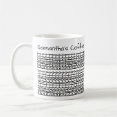 Mug Parfaitement Parfait & Message Caché Nom 137BW (Gauche)