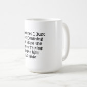 Mug Parfois, je commence juste à compter (Devant droit)