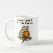 Mug Parfois je fais juste des pets, Mème de grenouille (Gauche)