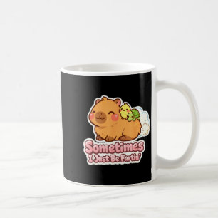 Mug Parfois je fais juste péter capybara humour de mèm
