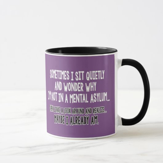 Mug parfois je m'assieds tranquillement… (Droite)