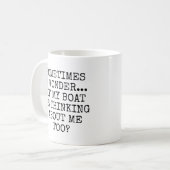 Mug Parfois Je Me Demande Si Mon Bateau Pense À Moi (Devant gauche)