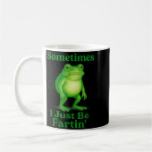 Mug Parfois je suis juste en train de péter Grenouille (Gauche)