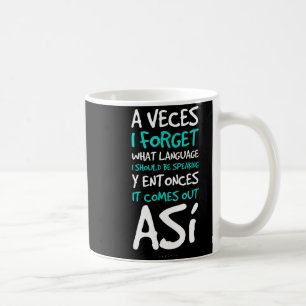 Mug Parfois j'oublie quels T-shirts de langue - Drôle