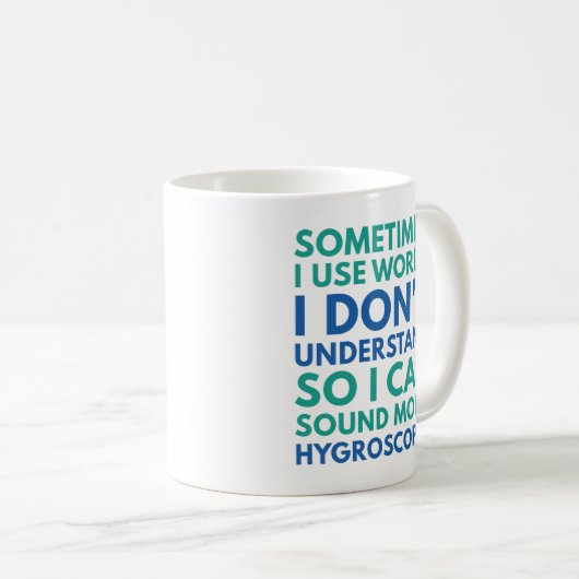 Mug Parfois, J'Utilise Des Mots (Devant droit)