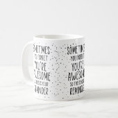 Mug Parfois, on oublie qu’on est génial Motivationnel (Devant gauche)