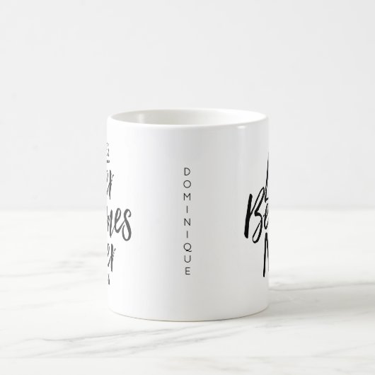 Mug Parfois Plus Tard Devient Jamais La Main Lettrée M (Centre)