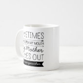 Mug Parfois, Quand J'Ouvre Ma Bouche Personnalisé #Has (Devant gauche)