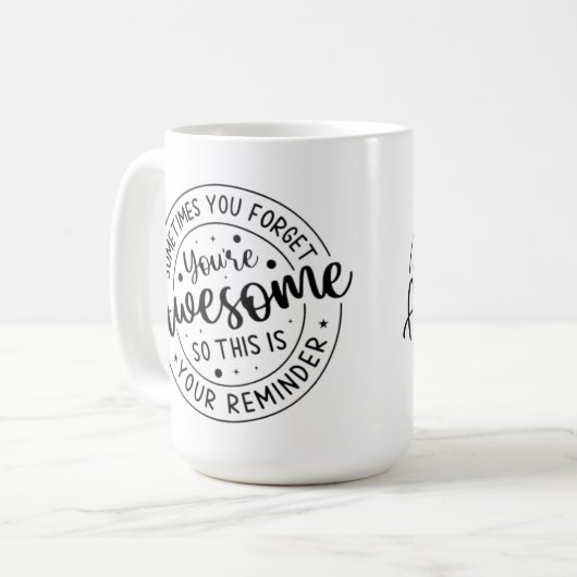 Mug Parfois Vous Oubliez Votre Super (Devant gauche)