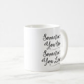Mug Parfois vous vous gagnez parfois apprenez (Devant droit)