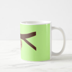 Mug Parfum souriant Brown avec nez de coeur