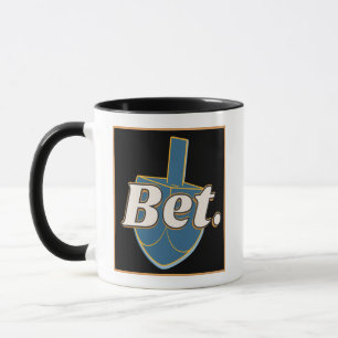 Mug Pari. Toupie de Hanoukka Dreidel Gimel Blague Cade