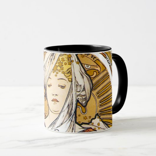 Mug Paris 1900, Alphonse Mucha (Devant droit)