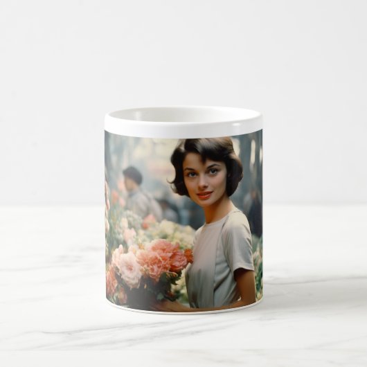 Mug Paris 60s Flower Lady 12 (Centre)
