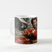 Mug Paris 60s Flower Lady 3 (Devant gauche)