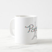 Mug PARIS Amour avec Tour Eiffel (Devant gauche)