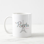 Mug PARIS Amour avec Tour Eiffel (Gauche)
