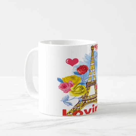 Mug paris amoureux (Devant gauche)