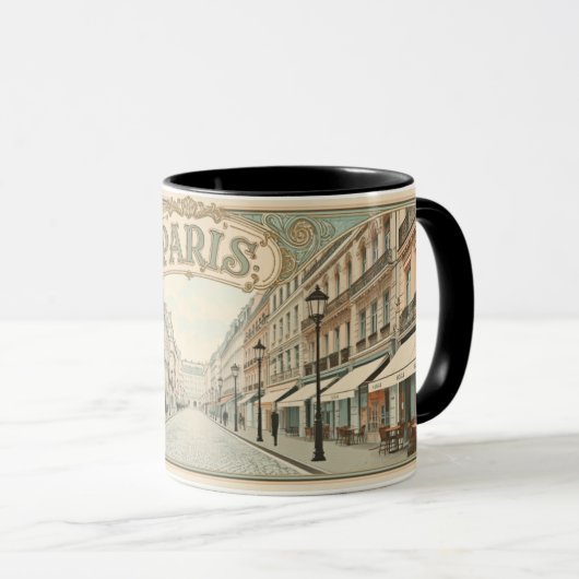 Mug Paris Art nouveau (Devant droit)