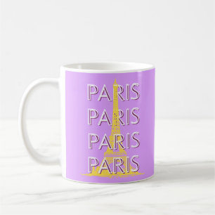 Mug Paris, Art Voyage, Minimaliste, Art Voyage Pastel