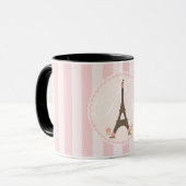 Mug Paris au printemps Girly (Devant gauche)
