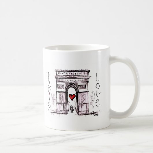 Mug Paris avec amour (Droite)