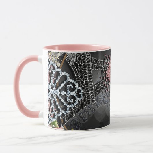 Mug Paris Bling Glamor Sparkle France Girly Trendy (Gauche)