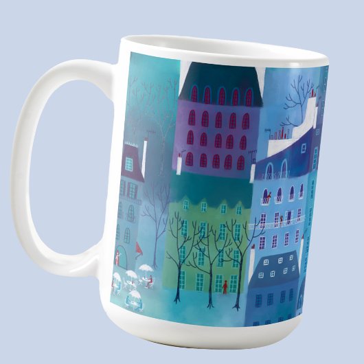Mug Paris Blues Cityscape Art