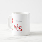 Mug PARIS Bonjour (Bonjour) (Devant gauche)