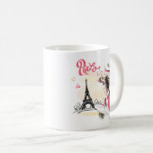 Mug Paris & Café (Devant droit)