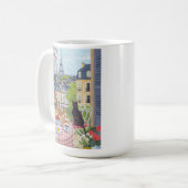 Mug Paris Café Illustration Eiffel Tower Coffee (Devant gauche)
