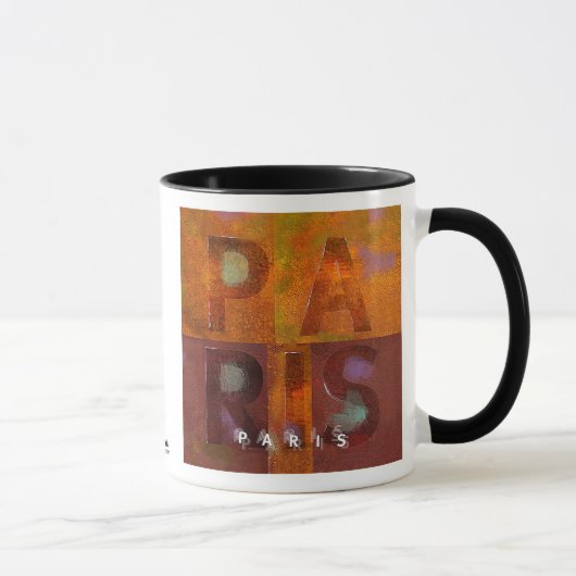 Mug Paris (conception de "carrés") (Droite)