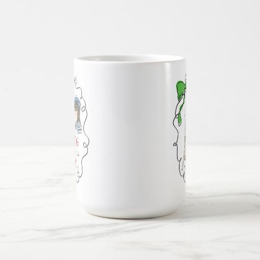 Mug Paris Coquette Tour Eiffel Café Green Bow Frame (Centre)