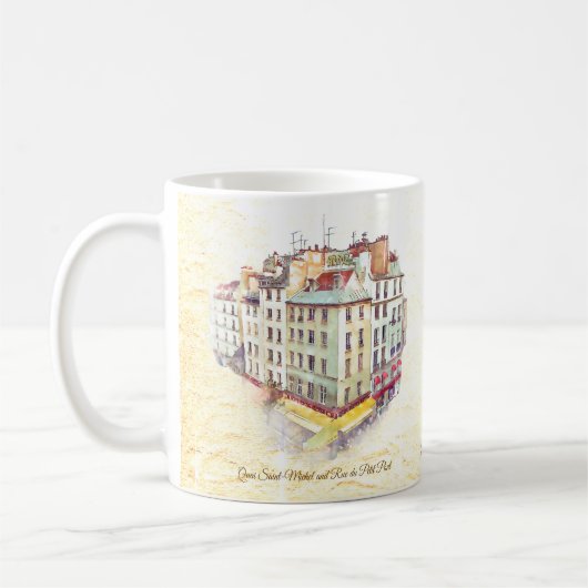 Mug Paris Corner View Saint Michel & Rue du Petit Pont (Gauche)