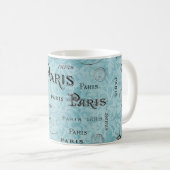 Mug Paris | Damas bleues (Devant droit)