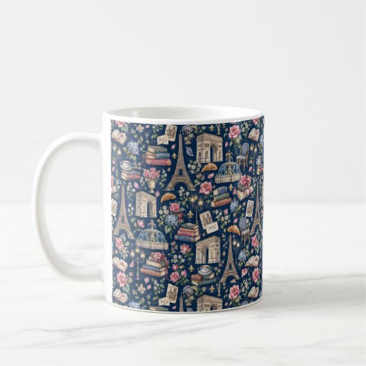 Mug Paris Dark Icons Chic Design (Gauche)