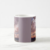Mug Paris Eiffel Tower Twilight Watercolor Custom Text (Centre)