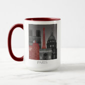Mug Paris Elevages par nuit - Rouge (Gauche)