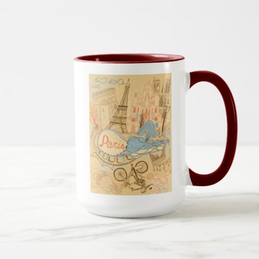 Mug Paris en France (Droite)