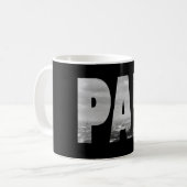 Mug Paris en noir et blanc (Devant gauche)