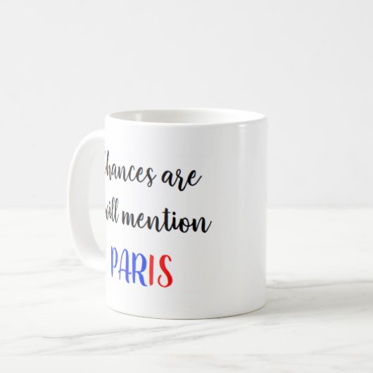 Mug paris français (Devant gauche)