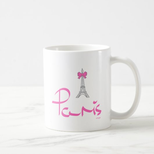 Mug Paris-France-avec-la-Bow-Rose (Droite)
