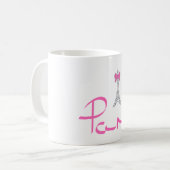 Mug Paris,-France, Eiffel, Français (Devant gauche)