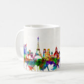 Mug Paris France Skyline (Devant gauche)