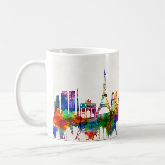 Mug Paris France Skyline (Gauche)