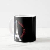 Mug Paris France Tour Eiffel Drapeau Français Souvenir (Devant gauche)