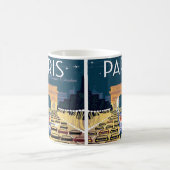 Mug Paris France Vintage voyage en vacances (Centre)