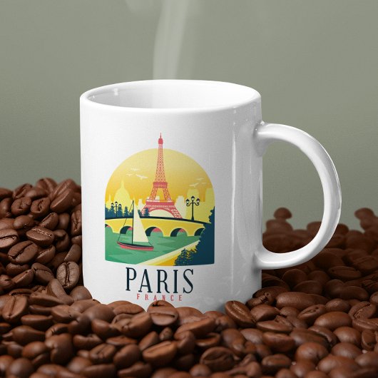 Mug Paris France Voyage Vintage