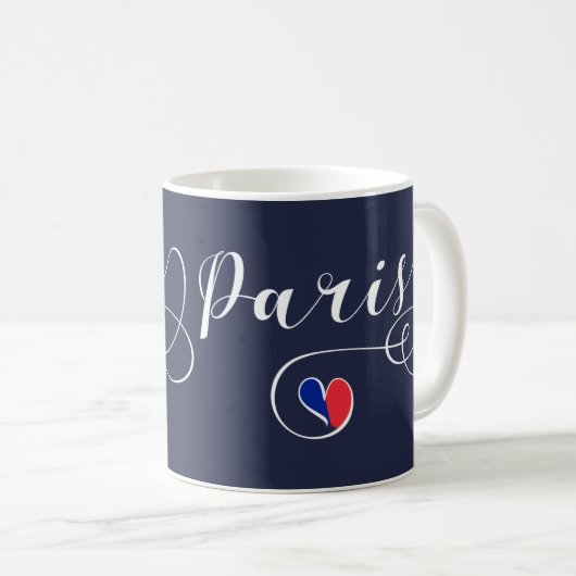 Mug Paris Heart Mug, France (Devant droit)